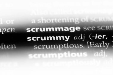 bir sözlüğü'ndeki Scrummy sözcüğü. Scrummy kavramı.