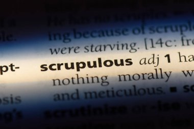 Vicdanlı tek kelimeyle bir sözlük. Vicdanlı kavramı.