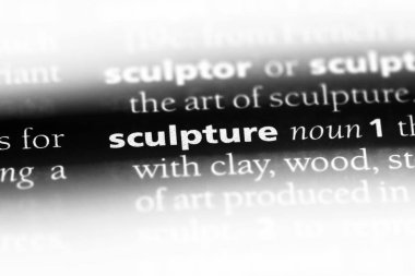 bir sözlüğü'ndeki sözcüğü heykel. heykel konsepti.