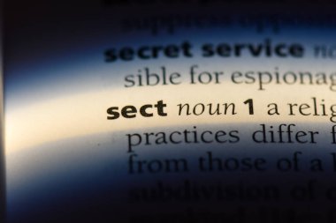 mezhep Word'de bir sözlük. mezhep kavramı.