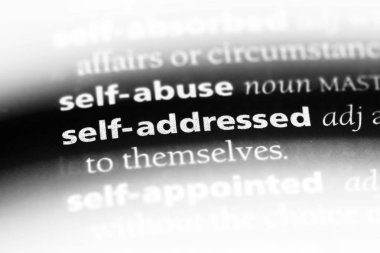 kendini ele Word'de bir sözlük. kendini ele kavramı.