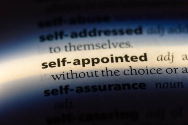 kendini tayin tek kelimeyle bir sözlük. kendini tayin kavramı.