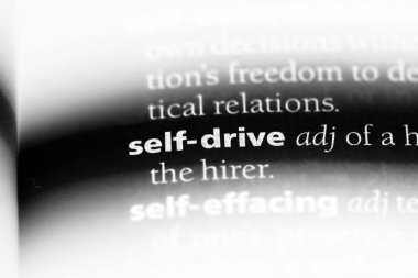 kendini bir sözlükte kelime sürücü. kendi sürücü kavramı.