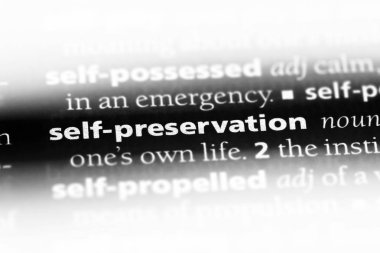 kendini koruma Word'de bir sözlük. kendini koruma kavramı.