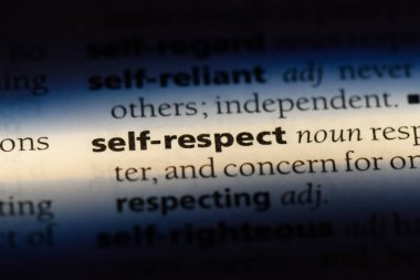 kendini sözlüğe sözcük saygı duyuyorum. benlik kavramı saygı.