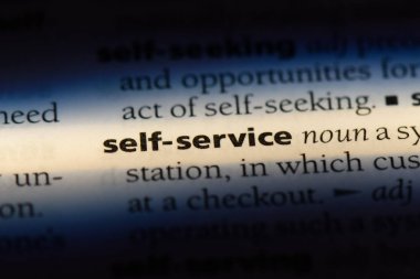 Self Servis Word'de bir sözlük. Self Servis kavramı.