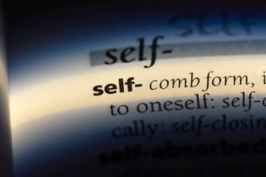 kendini bir sözlükte kelime. benlik kavramı.