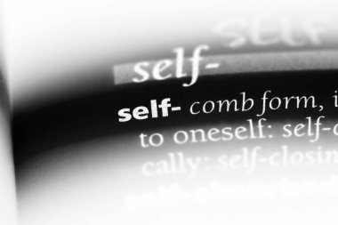 kendini bir sözlükte kelime. benlik kavramı.