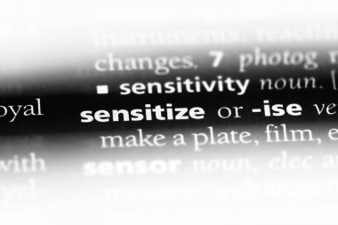 bir sözlüğü'ndeki sözcüğü duyarlı. kavram duyarlı.