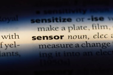 sensör Word'de bir sözlük. sensör kavramı.