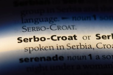 Sırp Hırvatça kelime sözlüğe. Sırp Hırvat kavramı.