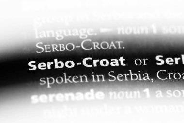 Sırp Hırvatça kelime sözlüğe. Sırp Hırvat kavramı.