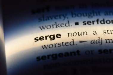 Serge Word'de bir sözlük. Serge kavramı.