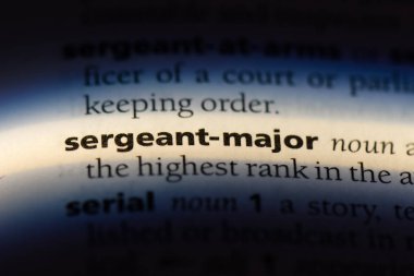 Başçavuş Word'de bir sözlük. Başçavuş kavramı.