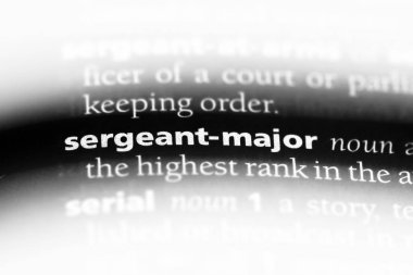 Başçavuş Word'de bir sözlük. Başçavuş kavramı.