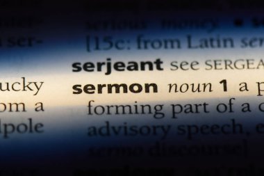 vaaz Word'de bir sözlük. vaaz kavramı.