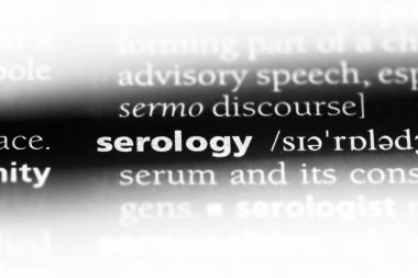 Seroloji Word'de bir sözlük. Seroloji kavramı.