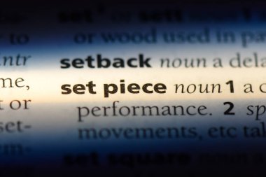 bir sözlüğü'ndeki eseri sözcüğü. Set parça kavramı.