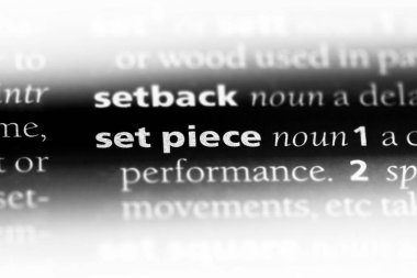 bir sözlüğü'ndeki eseri sözcüğü. Set parça kavramı.