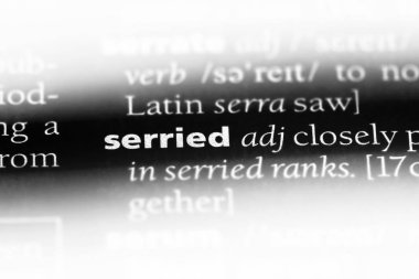 serriate sözcük sözlüğe. serriate kavramı.