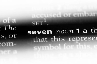 bir sözlük yedi kelimeyle. yedi kavramı.