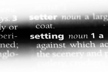 Word'ü bir sözlükte ayarlama. ayar kavramı.