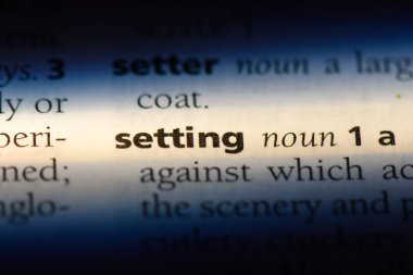 Word'ü bir sözlükte ayarlama. ayar kavramı.