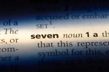 bir sözlük yedi kelimeyle. yedi kavramı.