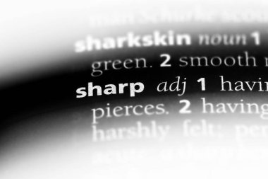 bir sözlüğü'ndeki sözcüğü keskin. kavramı keskin.