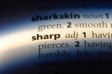 bir sözlüğü'ndeki sözcüğü keskin. kavramı keskin.