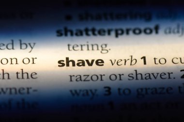 bir sözlüğü'ndeki sözcüğü tıraş. kavram tıraş.