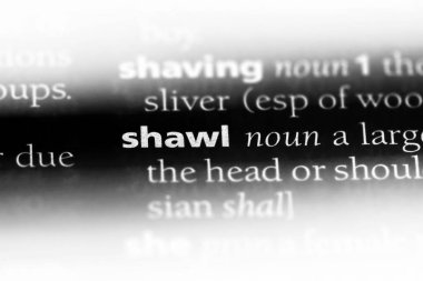 şal Word'de bir sözlük. şal kavramı.