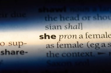 o bir sözlükte kelime. o kavramı.