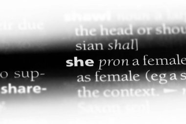 o bir sözlükte kelime. o kavramı.