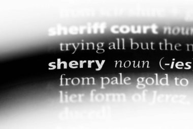 Sherry Word'de bir sözlük. Sherry kavramı.