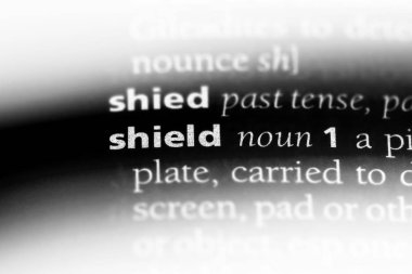 bir sözlüğü'ndeki sözcüğü kalkan. kalkan kavramı.