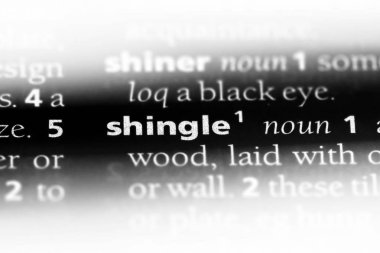 Shingle Word'de bir sözlük. Shingle kavramı.