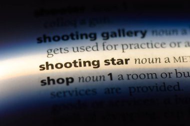 Kayan yıldız Word'de bir sözlük. Kayan yıldız kavramı.