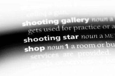 Kayan yıldız Word'de bir sözlük. Kayan yıldız kavramı.