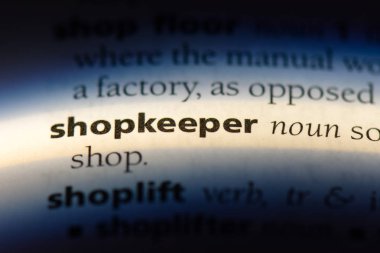 dükkâncı Word'de bir sözlük. dükkâncı kavramı.