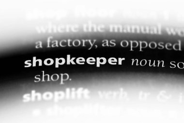 dükkâncı Word'de bir sözlük. dükkâncı kavramı.