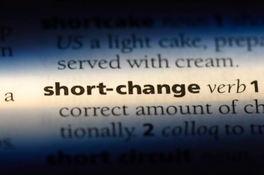 kısa bir sözlüğü'ndeki sözcüğü değiştirmek. kısa değişim kavramı.