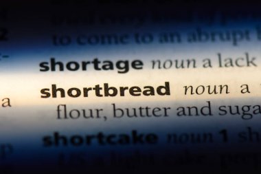 kurabiye Word'de bir sözlük. kurabiye kavramı.