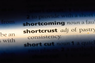 bir sözlüğü'ndeki shortcrust sözcüğü. shortcrust kavramı.