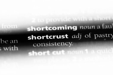 bir sözlüğü'ndeki shortcrust sözcüğü. shortcrust kavramı.