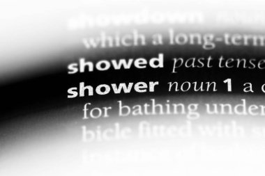 duş Word'de bir sözlük. duş kavramı.