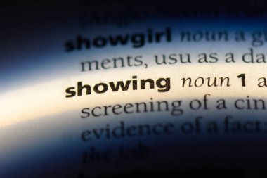 kelime sözlükte gösteren. gösteren kavram.