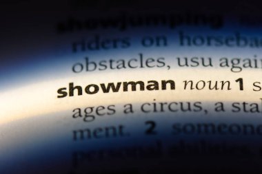 şovmen Word'de bir sözlük. şovmen kavramı.