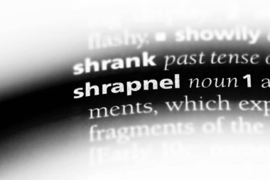şarapnel Word'de bir sözlük. şarapnel kavramı.