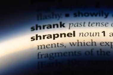 şarapnel Word'de bir sözlük. şarapnel kavramı.